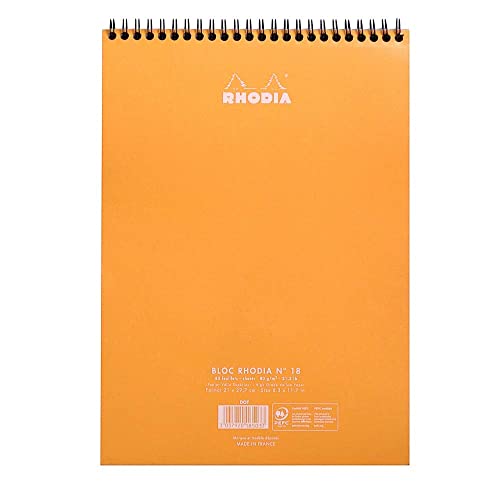 Rhodia Wirebound Notepad, A4, Dot Orange Pricepulse