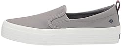 Sperry womens Crest Sneaker, Grey, 9.5 US