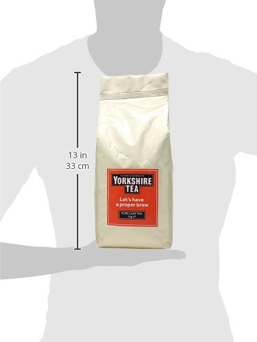 YORKSHIRE TEA, RED, BLACK TEA, LOOSE LEAF, KILO BAG (35.27 OUNCES), REFRESHING, SATISFYING, AND STRONG, CLASSIC BRITISH BREAKFAST BLEND, CAFFEINATED, ENJOY HOT OR ICED
