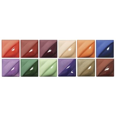 Amaco 37496d velvet underglaze set, 2 oz. jar, assorted