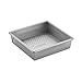 Cake Boss Nonstick Professional Bakeware Nonstick Commercial Baking Pan / Nonstick Commercial Cake Pan, Square - 8 Inch, Silver