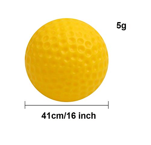 Plastic Practice Golf Training Balls for Indoor Swing Practice Driving Range 25 Pack + Storage Bag