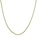 Kooljewelry 14k Yellow Gold Filled 1.5mm Round Wheat Chain Necklace