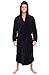 Alexander Del Rossa Mens Fleece Robe, Long Hooded Bathrobe