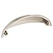 Franklin Brass Contemporary Cup (25-Pack) Cabinet Handles 3' Hole Center Satin Nickel Kitchen Drawer Pulls Dresser, Furniture Hardware P34702-SN-B