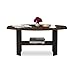 Furinno Simple Design Coffee Table, Columbia Walnut/Black