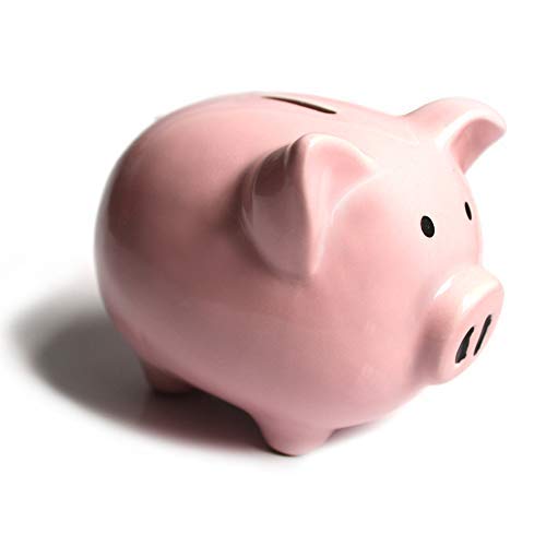 Pink Piggy Banks, Piggy Bank for Girls Boys Kids A New Piggy Bank for Boys,Girls,Kids,Adult Coin Bank (Pink)