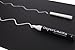 SuperChalks White Liquid Chalk Marker Pen - 4mm Reversible Tip - ONLY Suitable for Non Porous Surfaces