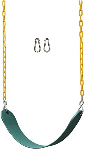 Jungle Gym Kingdom Swings For Swing Set – Heavy Duty Parts, Chain & Seat – Replacement Playground Accessories Kit For…