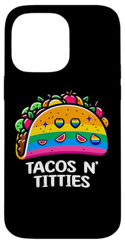 CharlIan Minds - LGBT Pride Funny Tacos Lover iPhone 14 Pro Max Tough Case - Bl…