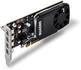 Nvidia Quadro P620 2GB GDDR5 Graphics Card incl 4x mDP to DP Cables Low High view 2