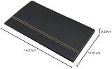 Securit Trendy Faux Leather Bill Presenter Menu Folder with Card Slot Black view 9