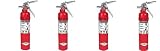 Amerex B417, 2.5lb ABC Dry Chemical Class A B C Fire Extinguisher, with Wall Bracket (4-PACK)