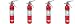 Amerex B417, 2.5lb ABC Dry Chemical Class A B C Fire Extinguisher, with Wall Bracket (4-PACK)