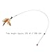 TINKSKY Kitten Cat Pet Toy Wire Chaser Wand Teaser Plumage with Bell Beads Play Fun Gifts for Your Lovely cat (Random Colour)