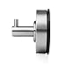KES SUS 304 Stainless Steel Suction Cup Hook Single Coat Hook Removable Bathroom Shower Towel Hook Kitchen Wall Hook Strong and Heavy Duty Contemporary Style, Brushed Finish 2 Pack, A6260-P2
