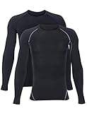 TELALEO Youth Boys’ Compression Shirts Youth Long Sleeve Tee Sports Dri Fit Moisture Wicking Top Baselayer