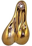 Bulls Balls Truck Nuts, Brass Color Coated, 8