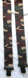 FUM Tools Mens Braces, Camouflage Desert, Fishing Motorbike Camo 2" H/d Brace Yourself