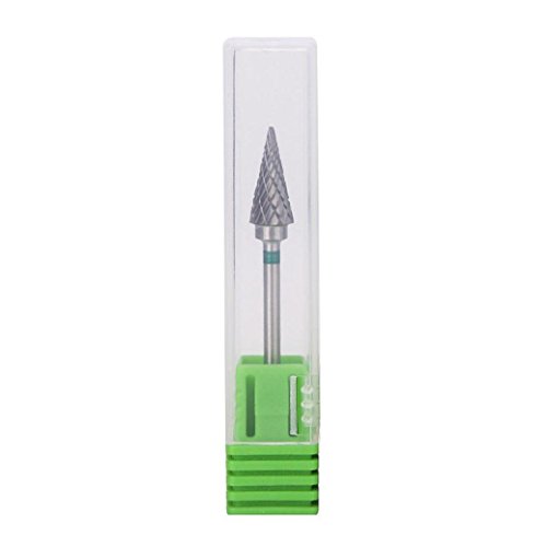 Wondere 1PC Nano Coated Carbide Nail Drill Bit Professional Acrylic/Gel Removal Polishing Tools for Nail Art ,High Strength and Durability (Silver)
