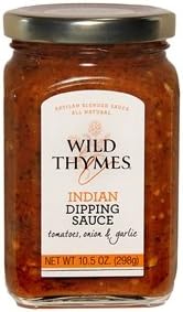 INDIAN DIPPING SAUCE with Garlic & Onions by Wild Thymes Farm, 10.5oz