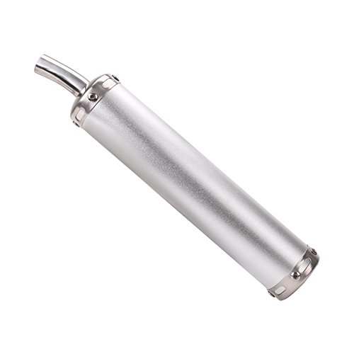 Ocamo 20MM Motorcycle Racing Black Exhaust Muffler Silencer 2 Stroke Exhaust Pipe Generic Use black