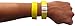 Goldistock Event Wristbands Original Series Vivid Neon Yellow 500 Count | ¾” Arm Bands | Paper-Like Party Armbands | Wrist Bands