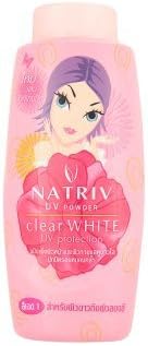 Natriv Uv Face Powder Clear White Whitening Uv Protect Oil Control 125 G. (Pink)