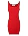 TAM Ware Women Classic Slim Fit Tank Bodycon Mini Tee Dress