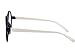 Agstum Retro Round Glasses Frame Clear Lens Fashion Circle Eyeglasses 52mm (Black/Off-white, 52mm)