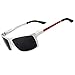 Mens Polarized Sport Sunglasses - SOXICK Anti Glare Adjustable Metal Half Frame Glasses for Fishing Walking