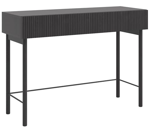 Selsey Portland Dressing Table with 2 Drawers 110 cm Black