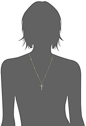 Sorrelli Delicate Cross Pendant Necklace, Antique