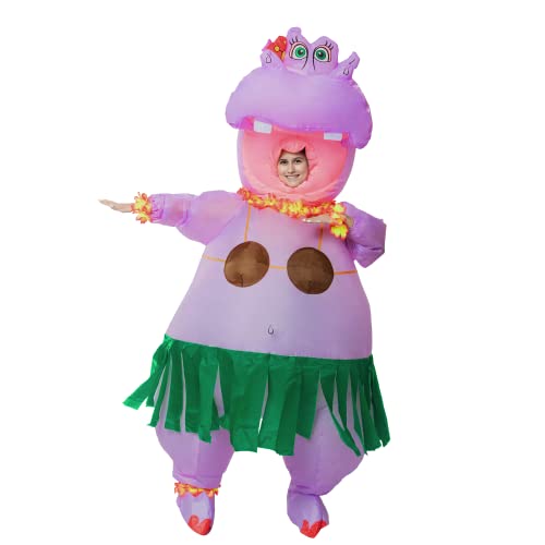 Spooktacular Creations Hippo Inflatable Costume for Adult, Funny Air