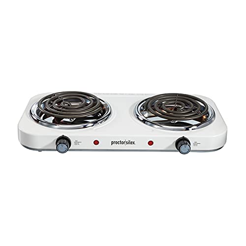 Proctor Silex Burner Electric Countertop Burner Cooktop, Compact and