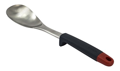 Joseph Joseph Elevate Solid Spoon Stainless Steel with Integrated Tool Rest, 1 EA, Red