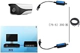 Demeras 1CH IP Network Transmitter Receiver Extender 10/100Mbps Coax Cable Max view 10