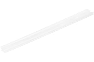 MECCANIXITY 5 Pcs White Plastic Welding Rods 9.5mm x 330mm HDPE Flat Ribbon Plastic Welding Strip for Repairing Water Tanks F