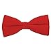 Tuxedo Solid Color Bow Tie, Red
