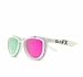 GloFX Flip Up 3Diffraction Glasses - White Flips Rave Prism Grating Diffraction w/Anaglyph Anaglphic 3D
