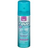 Rave Hairspray 4x Mega Unscented Aerosal Trave Size 1.5 oz, Pack of 6