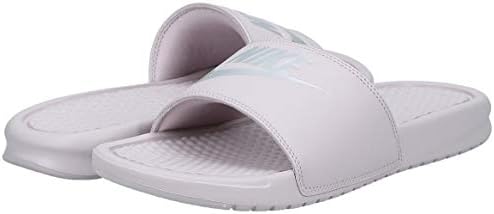 particle rose nike slides