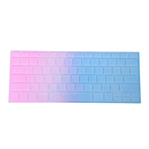 HDE Silicone Rubber Keyboard Skin for MacBook Pro (Non-Retina) (Blue/Pink Gradient)