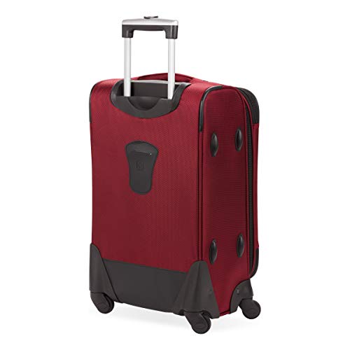 SwissGear Sion Softside Expandable Luggage, Burgandy, CarryOn 21Inch