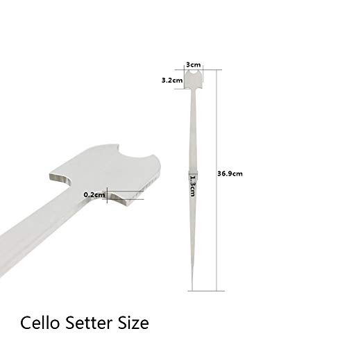 OUYAWEI Cello/Double Bass Sound Post Setter Upright Stainless Steel Column Hook Tool Strings Instrument Cello Part Accessories Cello Setter Headset Power Bank - Thumbnail 5