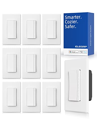 ELEGRP Smart Dimmer Light Switch DPR30, 2.4GHz Wi-Fi Dimmer Switch Compatible with