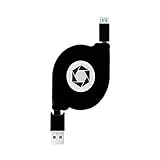 Celltronix Retractable Micro USB Connector 6 ft Compatibles with any Micro-USB Charging Port Phones or tablet Devices - Black