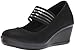 Skechers Women's Rumblers-Space Odyssey-Striped Mary Jane Strap Wedge Pump, Black, 7 M US