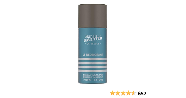 Le Male by Jean Paul Gaultier Natural Deodorant Spray 150ml : Amazon.com.au:  Beauty