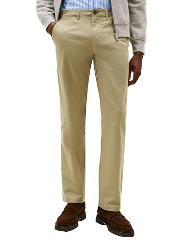 Tommy Hilfiger Men's Stretch Chino Pants in Custom Fit,Liberty Gray 29x32